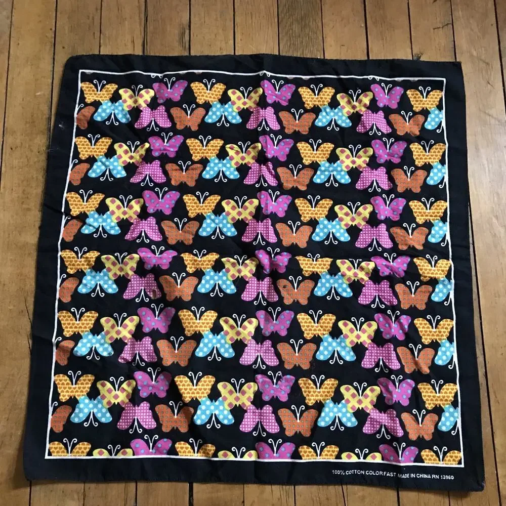 Butterflies‎ Scarf 21x21